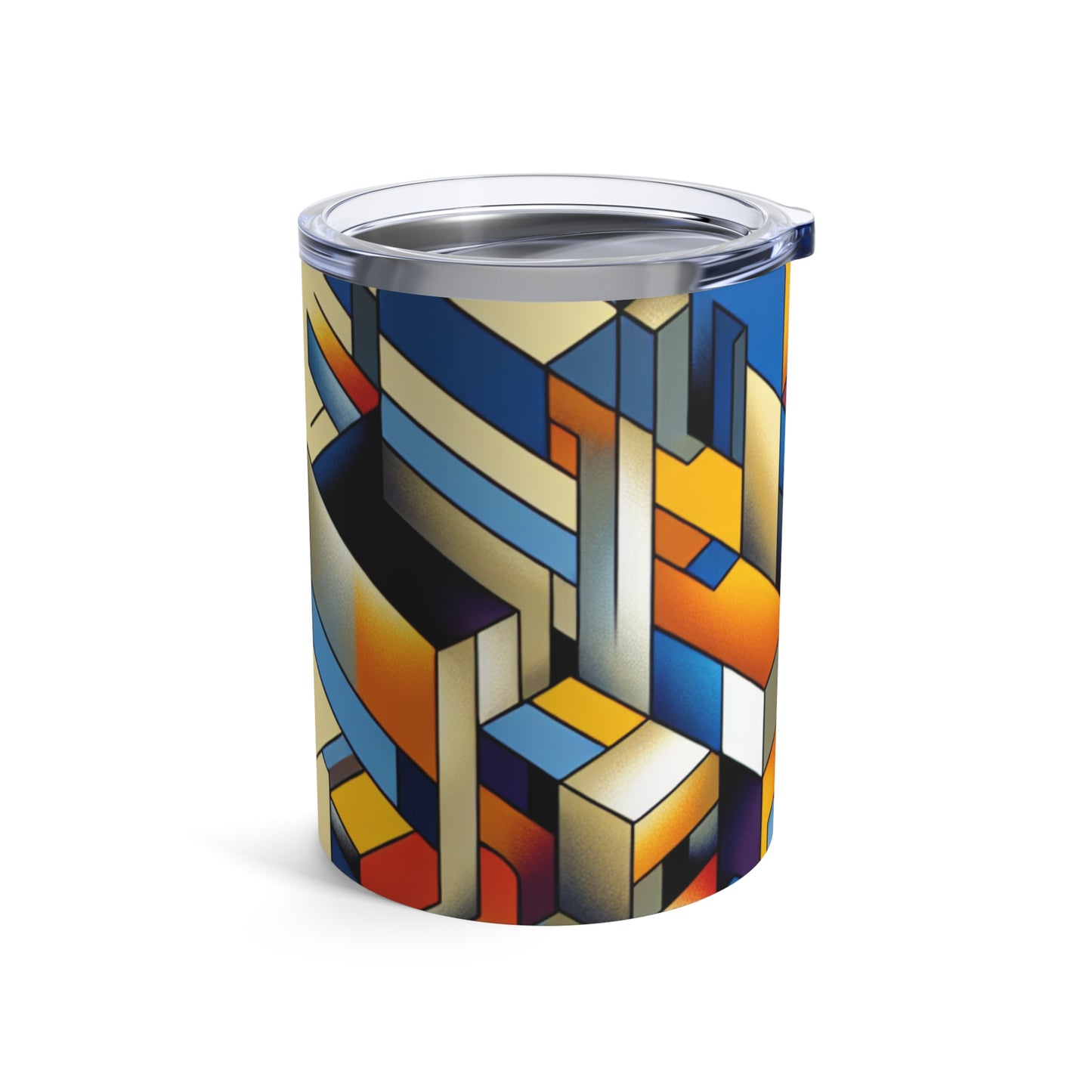 "Metropolis Pulse" - The Alien Tumbler 10oz Cubo-Futurism