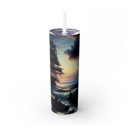 "Waltz of the Enchanted Forest" - The Alien Maars® Skinny Tumbler with Straw 20oz Romanticism