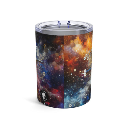 "Arte corporal de la noche estrellada: colores vivos y trazos arremolinados" - The Alien Tumbler 10oz Body Art