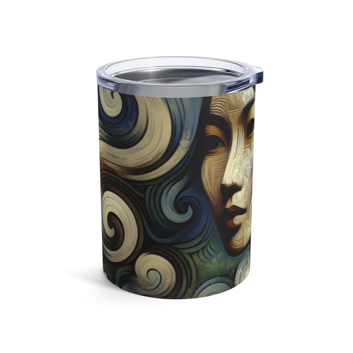 "Fumée primitive : un portrait mystique." - L'Alien Tumbler 10oz Primitivisme