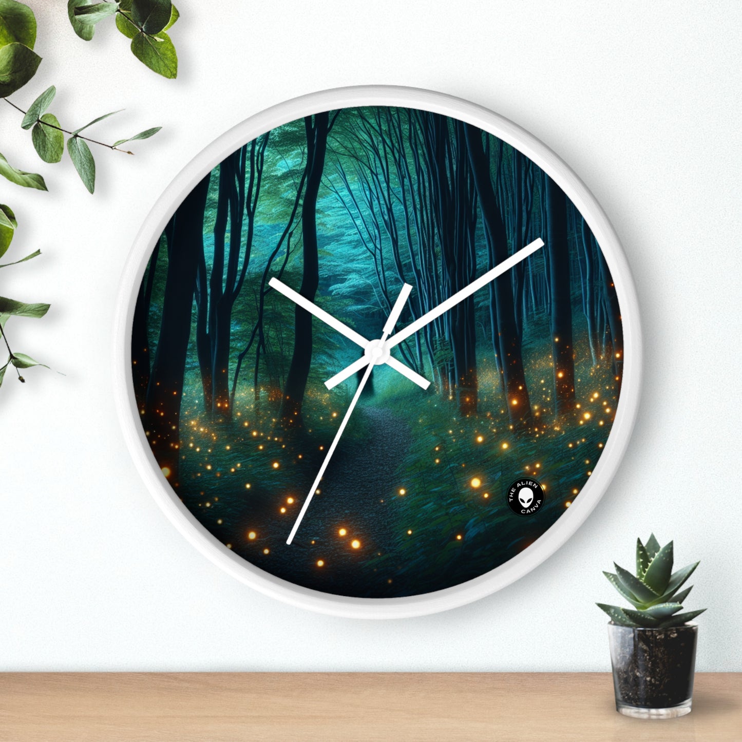 "Enchanted Vigil" - The Alien Wall Clock