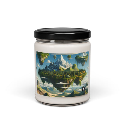 "Elemental Isles: A Dreamlike Journey through Nature's Wonders" - The Alien Scented Soy Candle 9oz