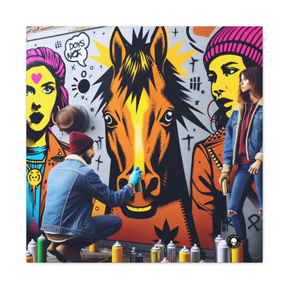 "Unity in Diversity: A Vibrant Street Art Mural" - The Alien Canva Street Art