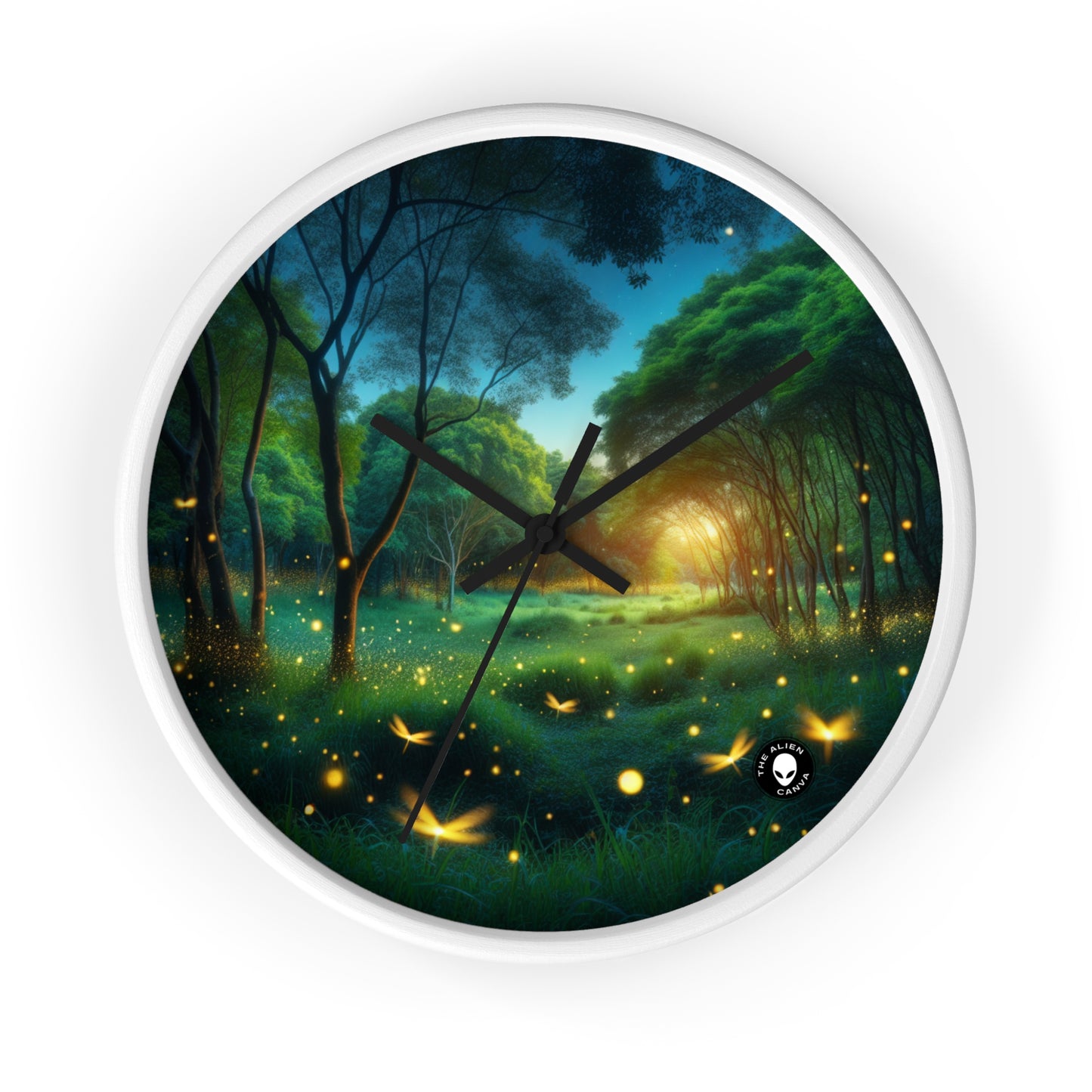 "Firefly Dusk" - The Alien Wall Clock