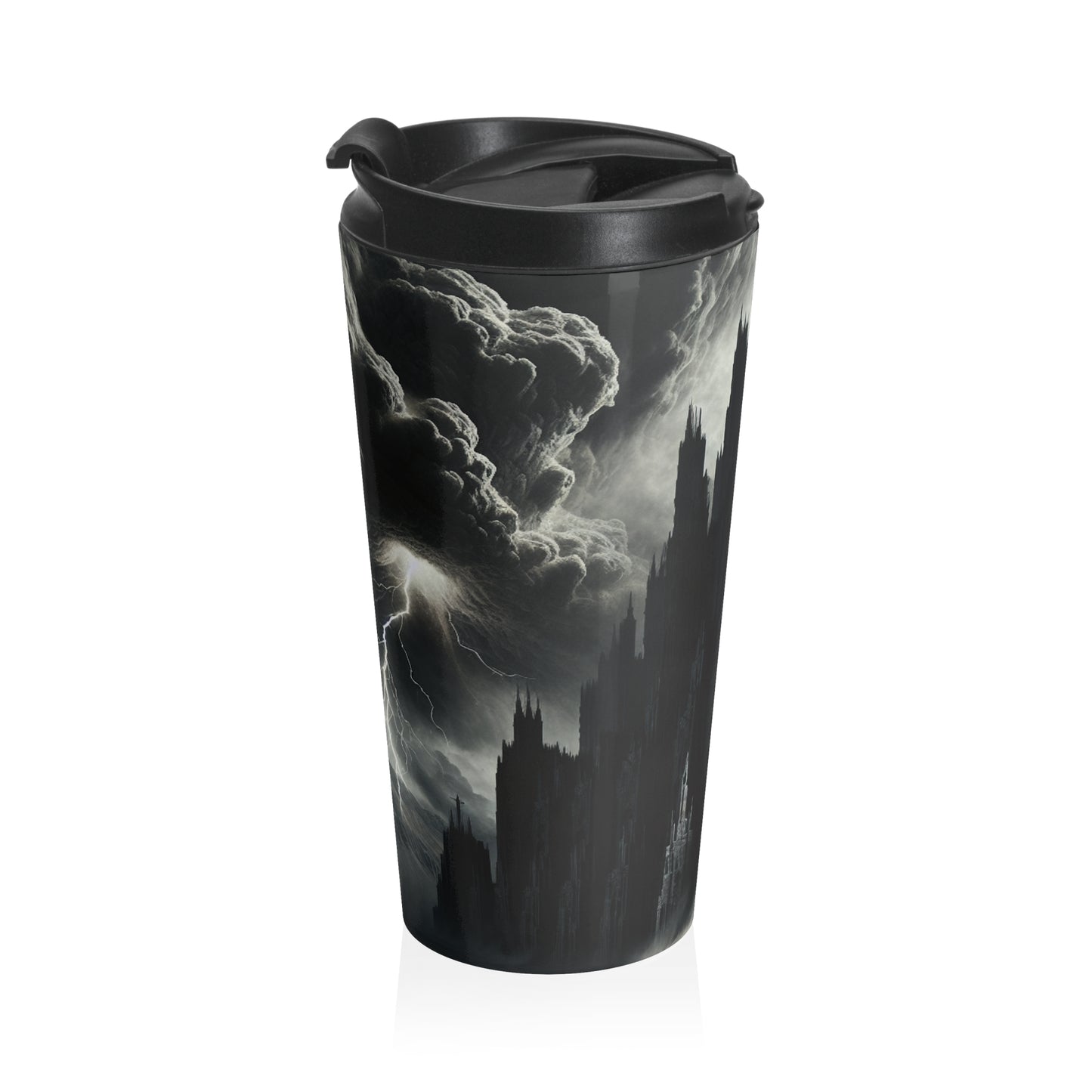 "La Torre de las Sombras de Sauron" - La taza de viaje de acero inoxidable alienígena