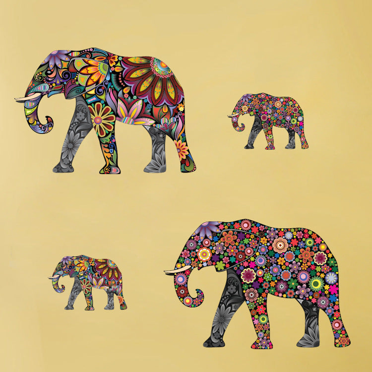 New Pattern Elephant Living Room Decor Wall Sticker