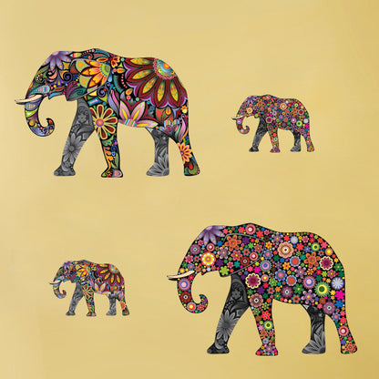 New Pattern Elephant Living Room Decor Wall Sticker