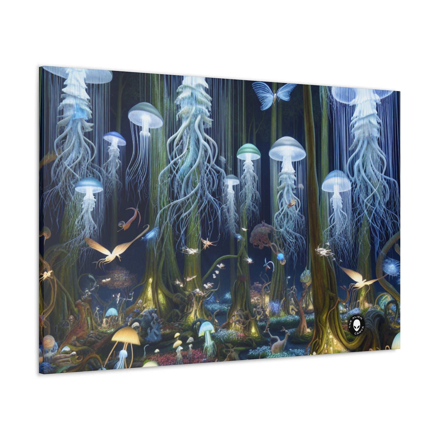 "Jellyfish Grove: A Luminescent Fantasy Forest" - The Alien Canva