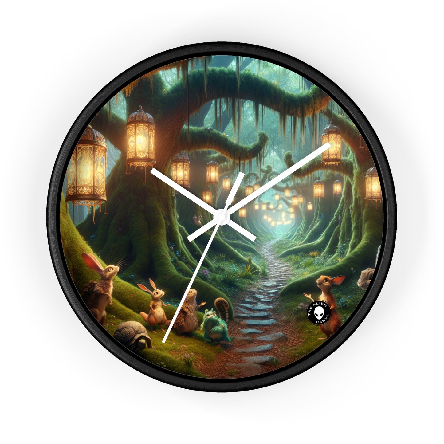 "Enchanted Forest Adventure" - The Alien Wall Clock