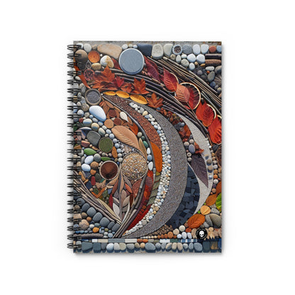 "Nature's Urban Canvas" - The Alien Spiral Notebook (Ruled Line) Land Art