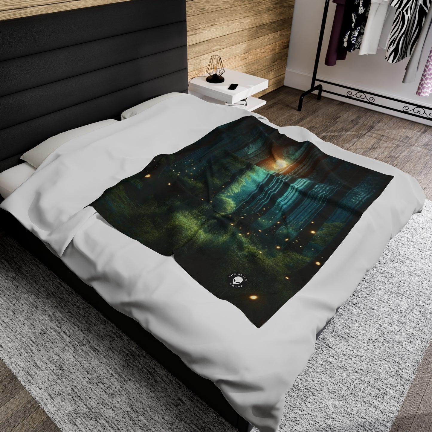 "Enchanted Night" - The Alien Velveteen Plush Blanket