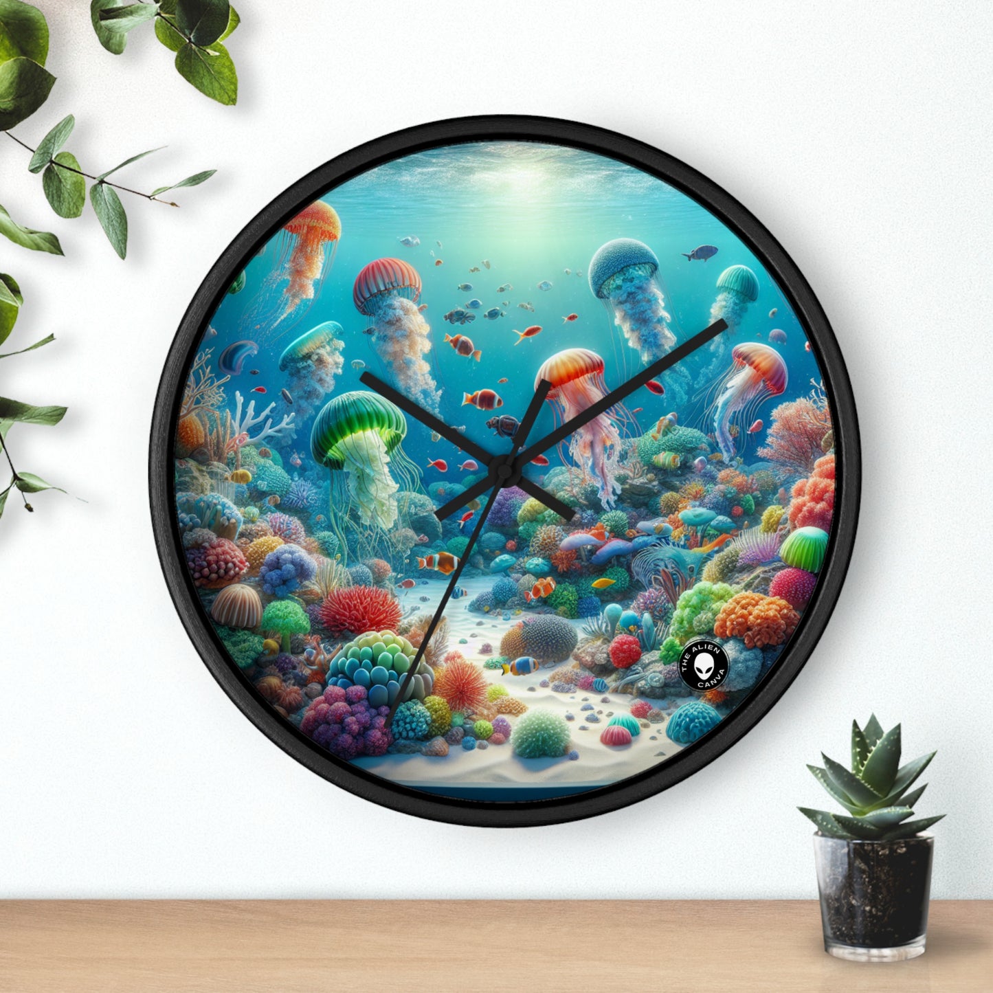 "Fantasía de medusas": el reloj de pared alienígena