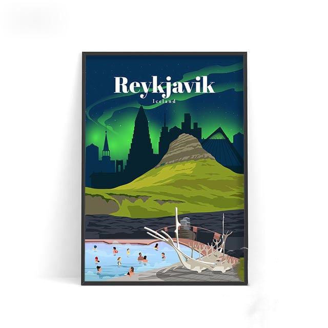 World City Travel Poster Wall Decoration