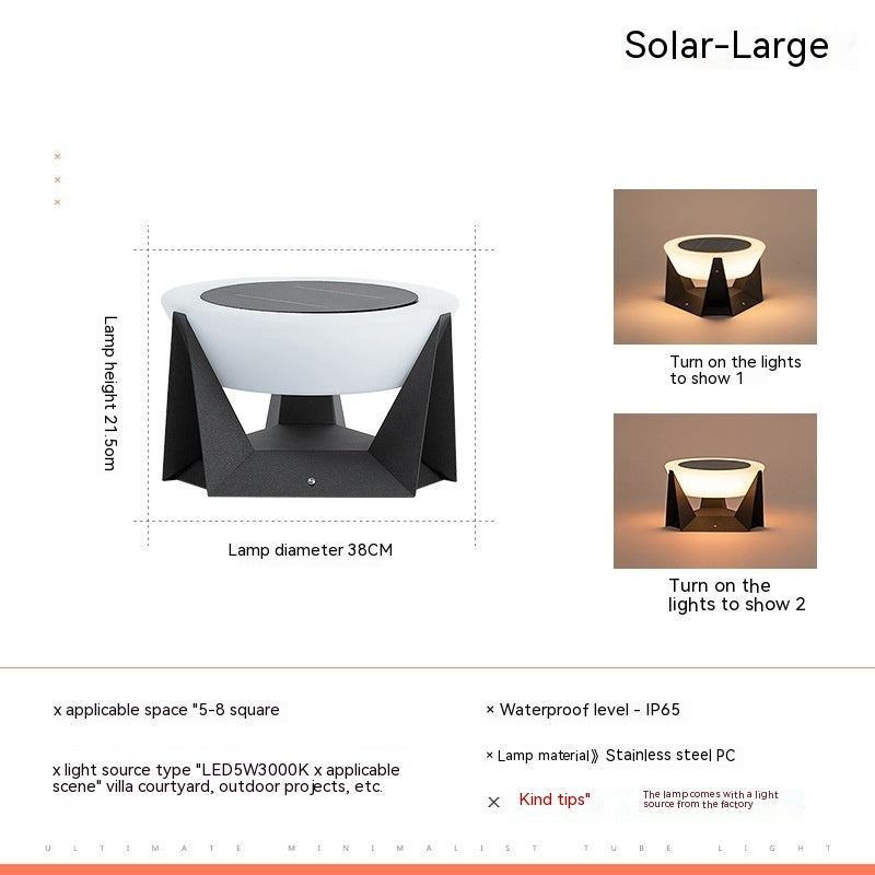 Lámpara de pilar solar