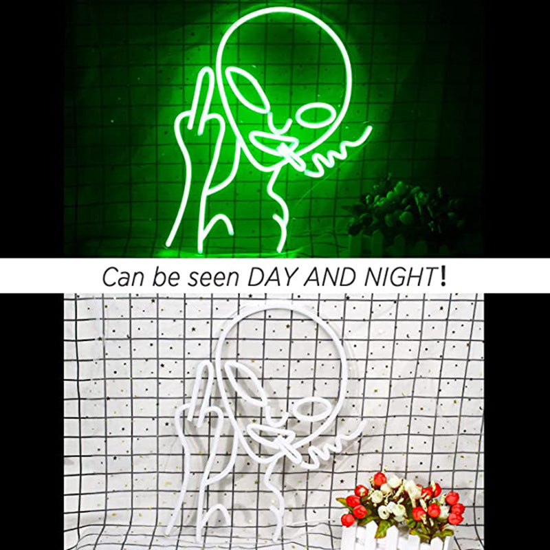 DIY Decorative Lamp Room Bedroom Alien Led Acrylic Neon Lamp