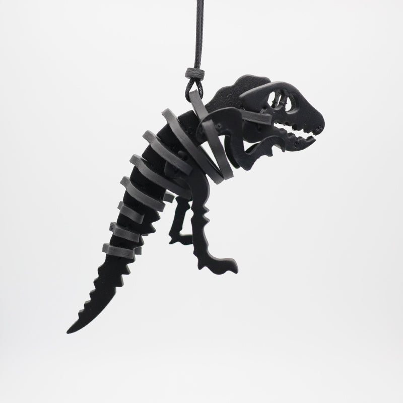 Tyrannosaure Rex Pendentif Voiture Cuir