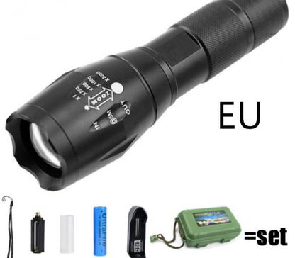 Strong Light Flashlight Special Forces Rechargeable Home Self-Defense Waterproof Riding Mini Camping Premium Super Bright Flashlight