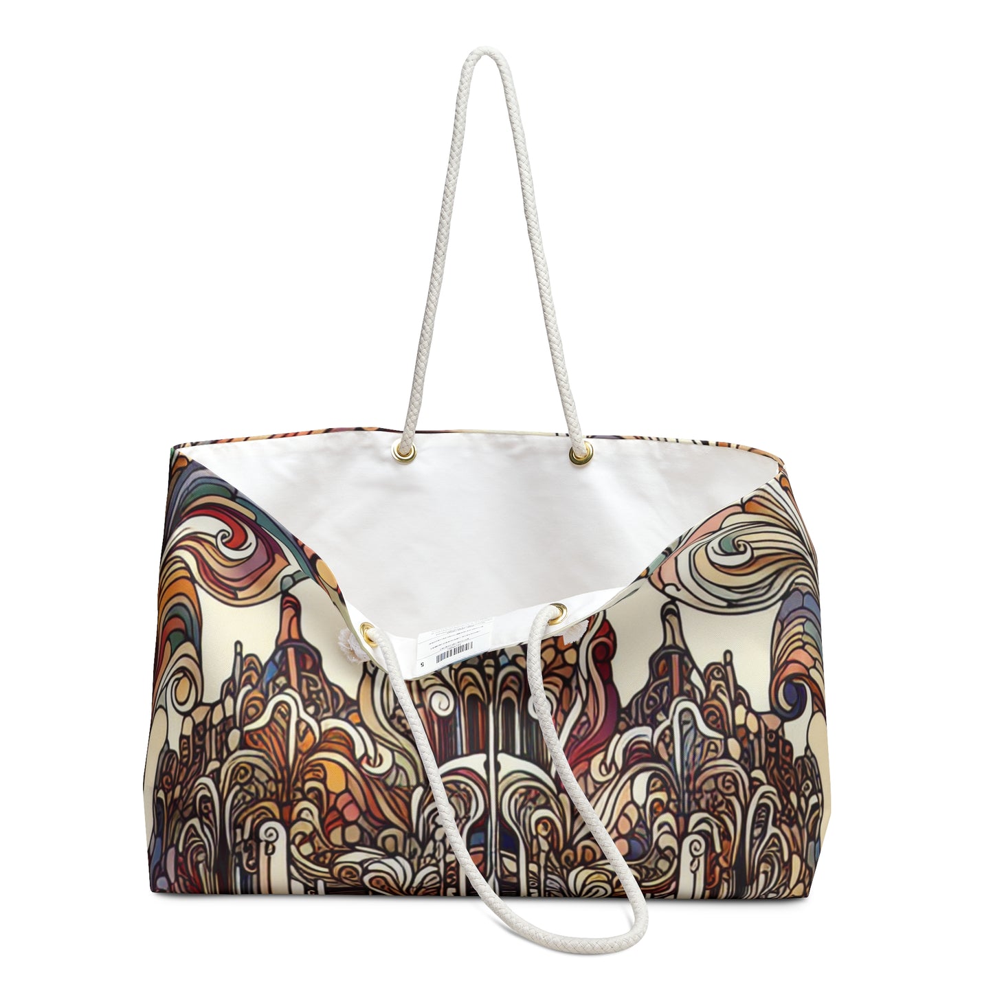"Enchanted Seasons: Art Nouveau Forest Illustration" - The Alien Weekender Bag Art Nouveau