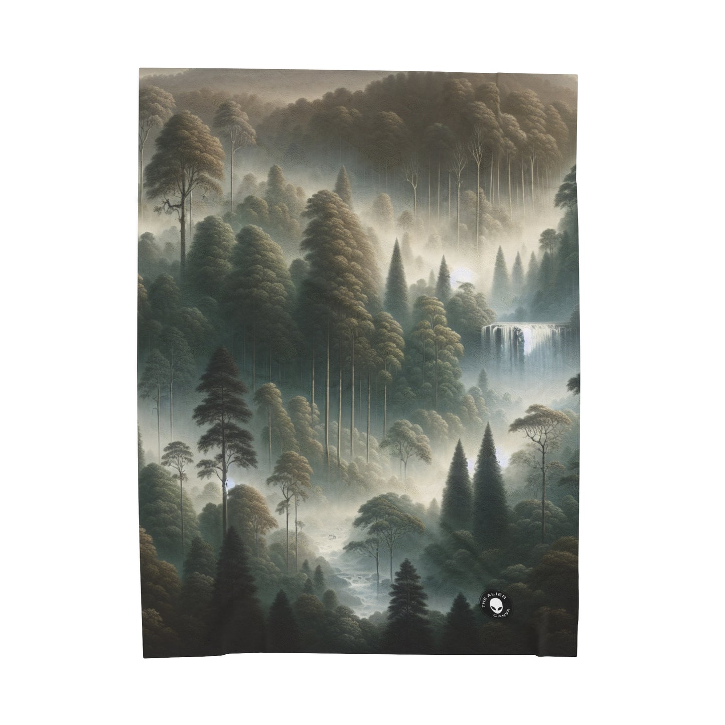 "Misty Forest Retreat" - The Alien Velveteen Plush Blanket