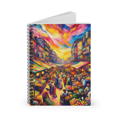 "Jungle Fauvism" - Le carnet à spirale extraterrestre (ligne réglée) Fauvisme