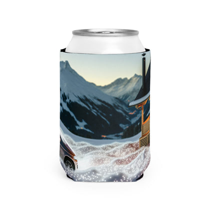 "Winter Hideaway": estilo fotorrealista con funda para refrigerador de latas alienígenas