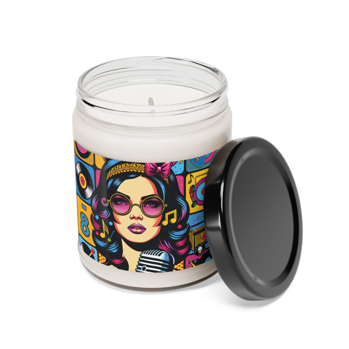 "Celebrating Pop Iconography: A Retrospective Portrait" - The Alien Scented Soy Candle 9oz Pop Art