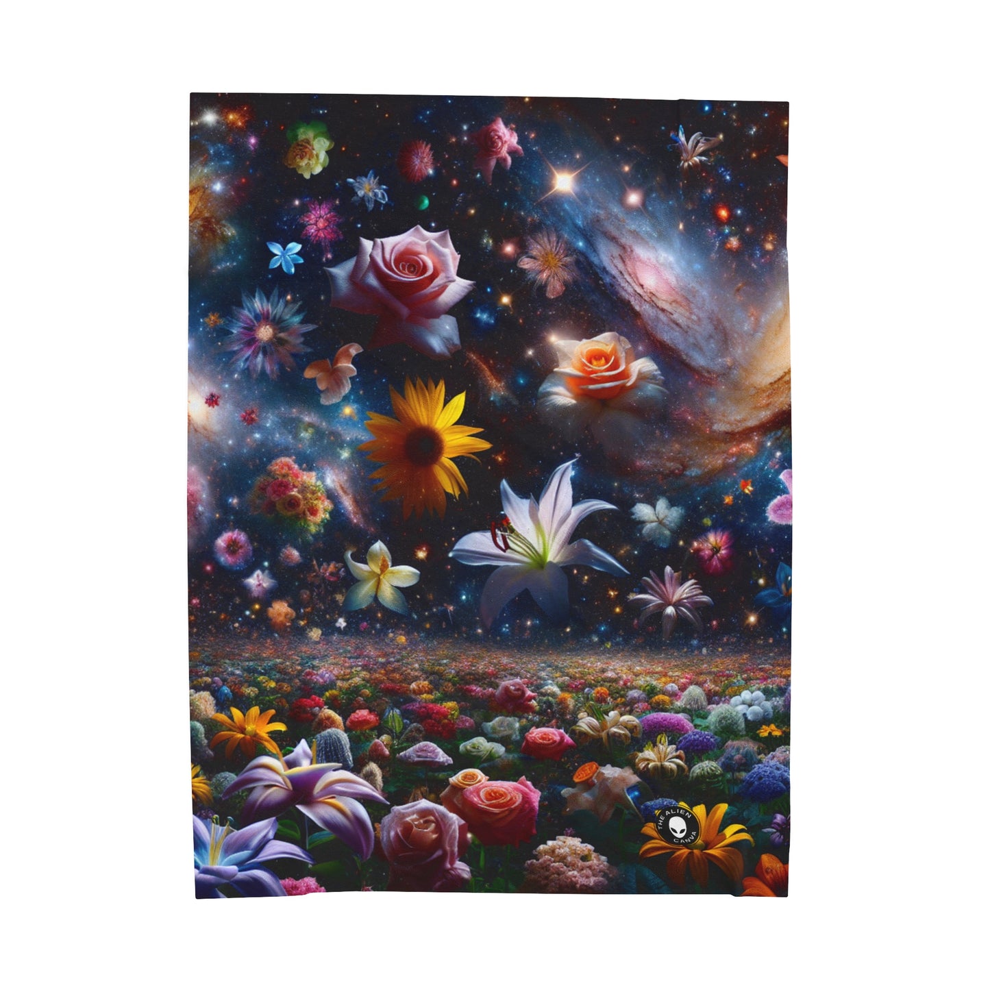 « Constellations florales » – La couverture en peluche Alien Velveteen