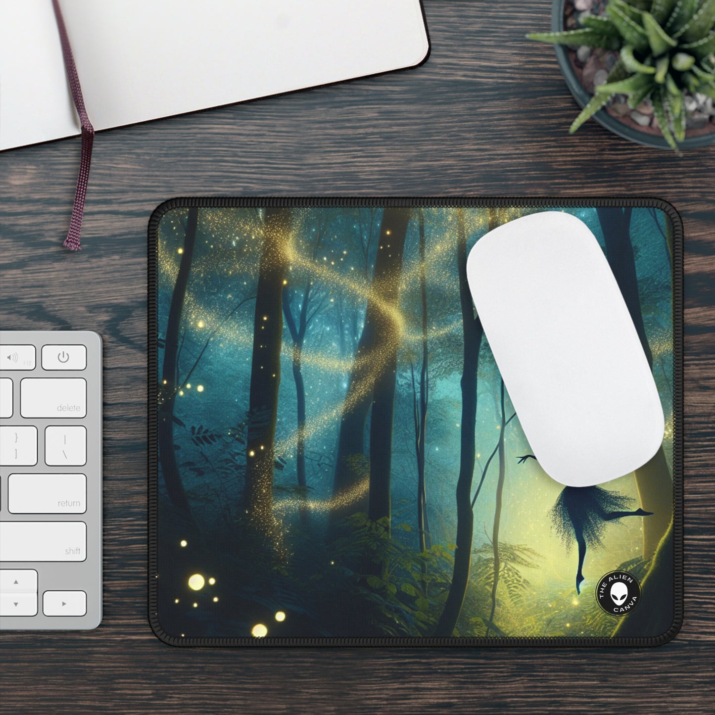 "Enchanted Forest: Firefly Dance" - The Alien Gaming Mouse Pad