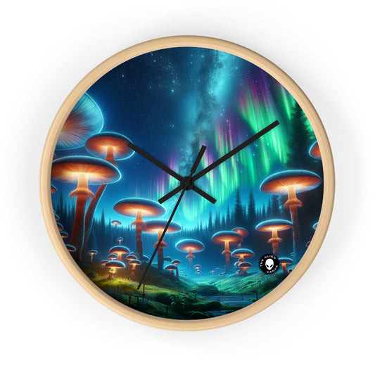 "Enchanted Mushroom Forest" - The Alien Wall Clock