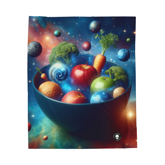 "Salade de fruits galactiques" - La couverture en peluche Alien Velveteen