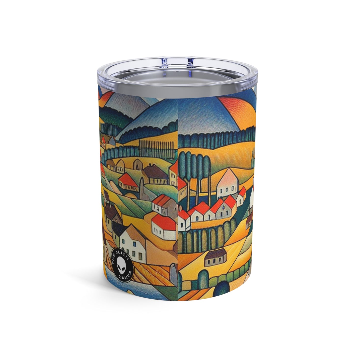 "Primal Paradise: A Vibrant Jungle Celebration" - The Alien Tumbler 10oz Primitivism