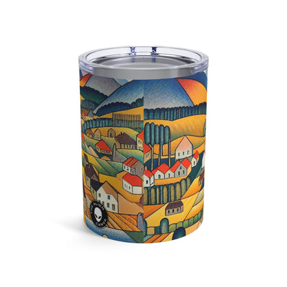 "Primal Paradise: A Vibrant Jungle Celebration" - The Alien Tumbler 10oz Primitivism