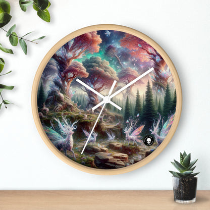 "Crystal Forest: A Magical Realm" - The Alien Wall Clock