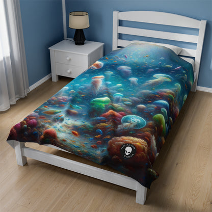 "Jellyfish Dreamland" - The Alien Velveteen Plush Blanket