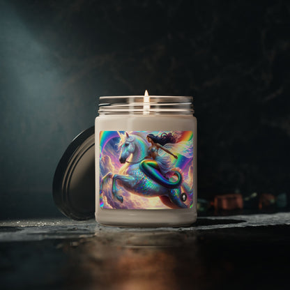 "Aventure Sirène et Licorne" - Bougie Parfumée au Soja Alien 9oz