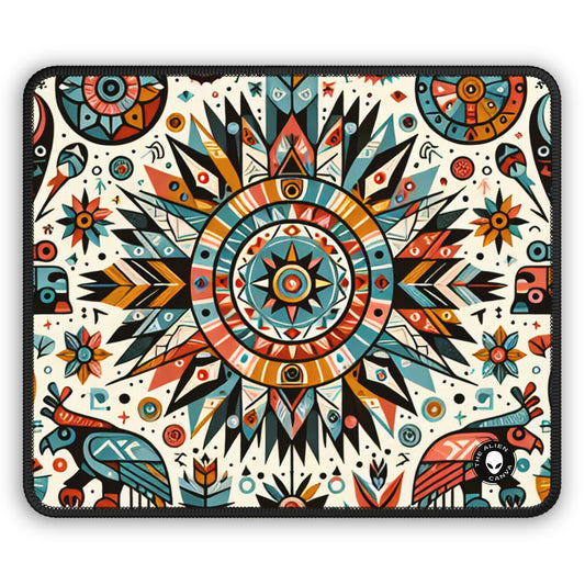 "Nature's Wisdom: An Indigenous Tribute" - The Alien Gaming Mouse Pad Indigenous Art