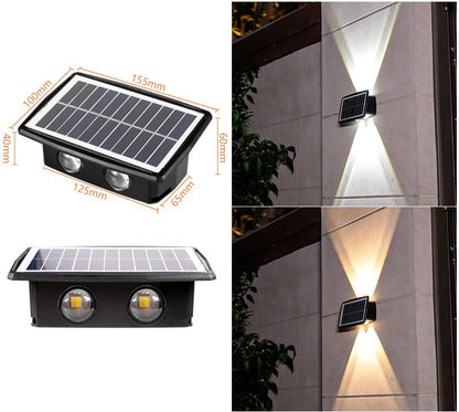 Impermeabilización de luces solares de pared para exteriores