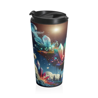 Dreamscape Delights - La tasse de voyage en acier inoxydable Alien