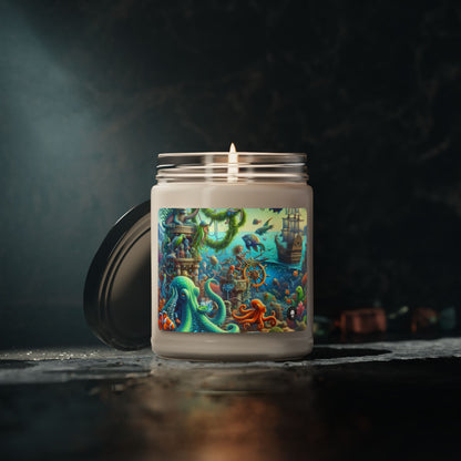 Bougie parfumée au soja « Underwater Fiesta » Alien 9oz