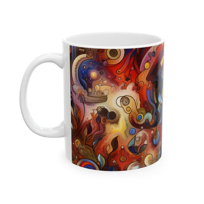 "Eternal Bloom and Fleeting Time" - The Alien Ceramic Mug 11oz Symbolism