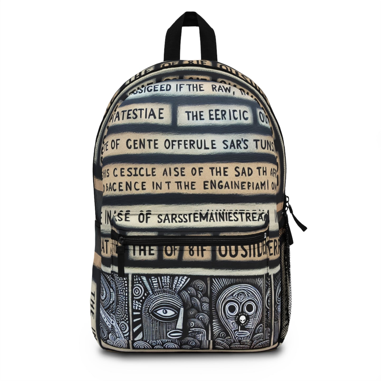 "Intersecting Realities: An Outsider Art Interpretation" - The Alien Backpack Outsider Art