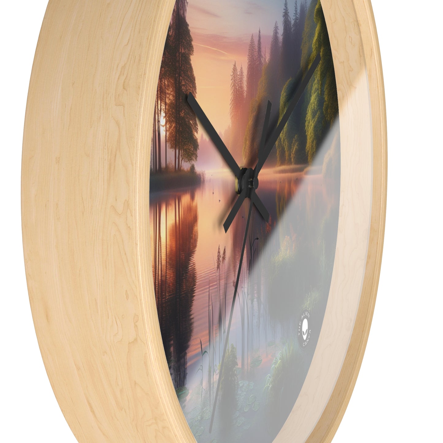 "Urban Symmetry: A Hyperrealistic Exploration of City Life" - The Alien Wall Clock Hyperrealism