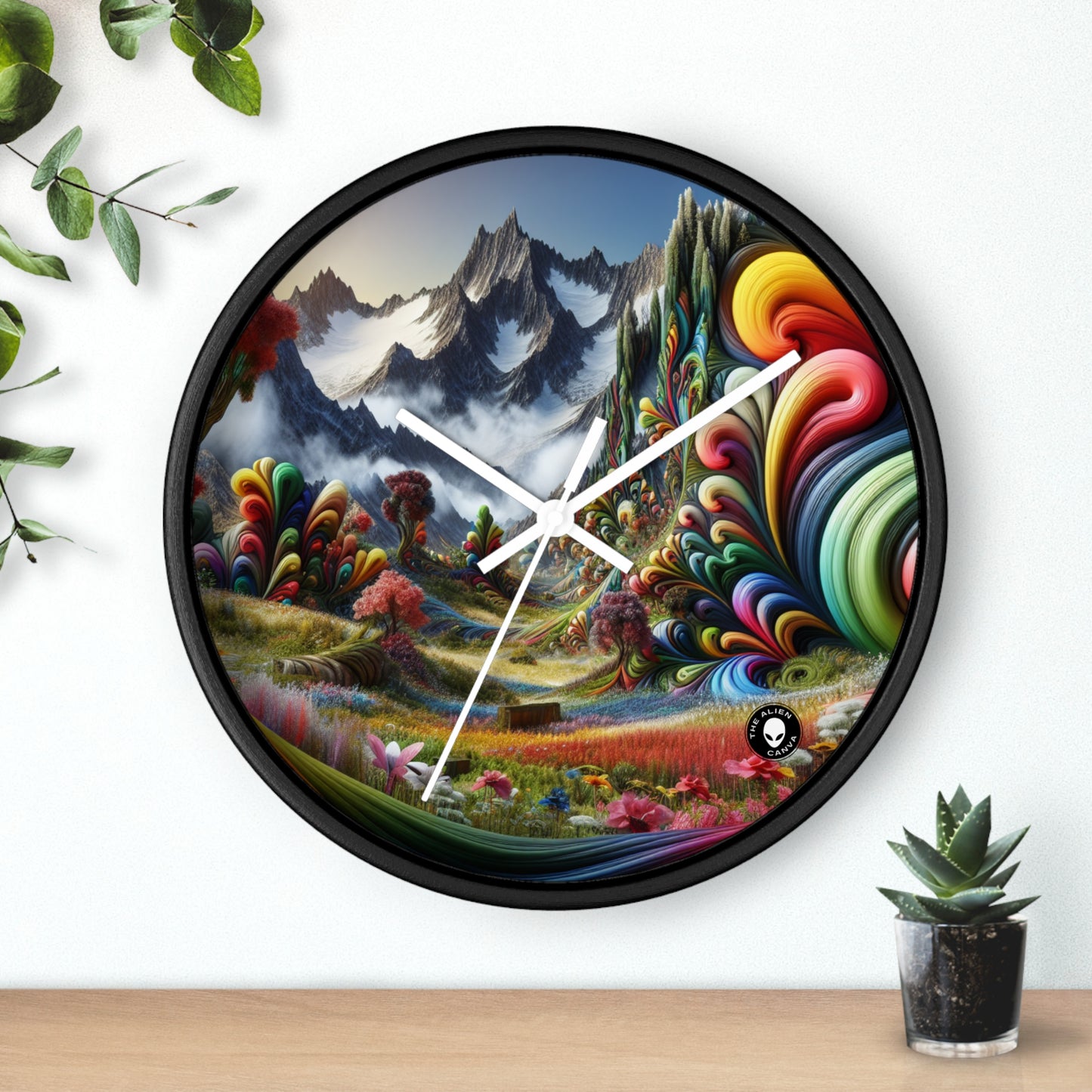 "Candy Mountains and Whimsical Valleys" - The Alien Wall Clock