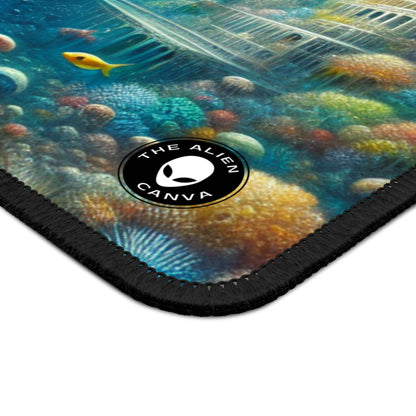 "Cité sous-marine enchantée" - Le tapis de souris de jeu Alien