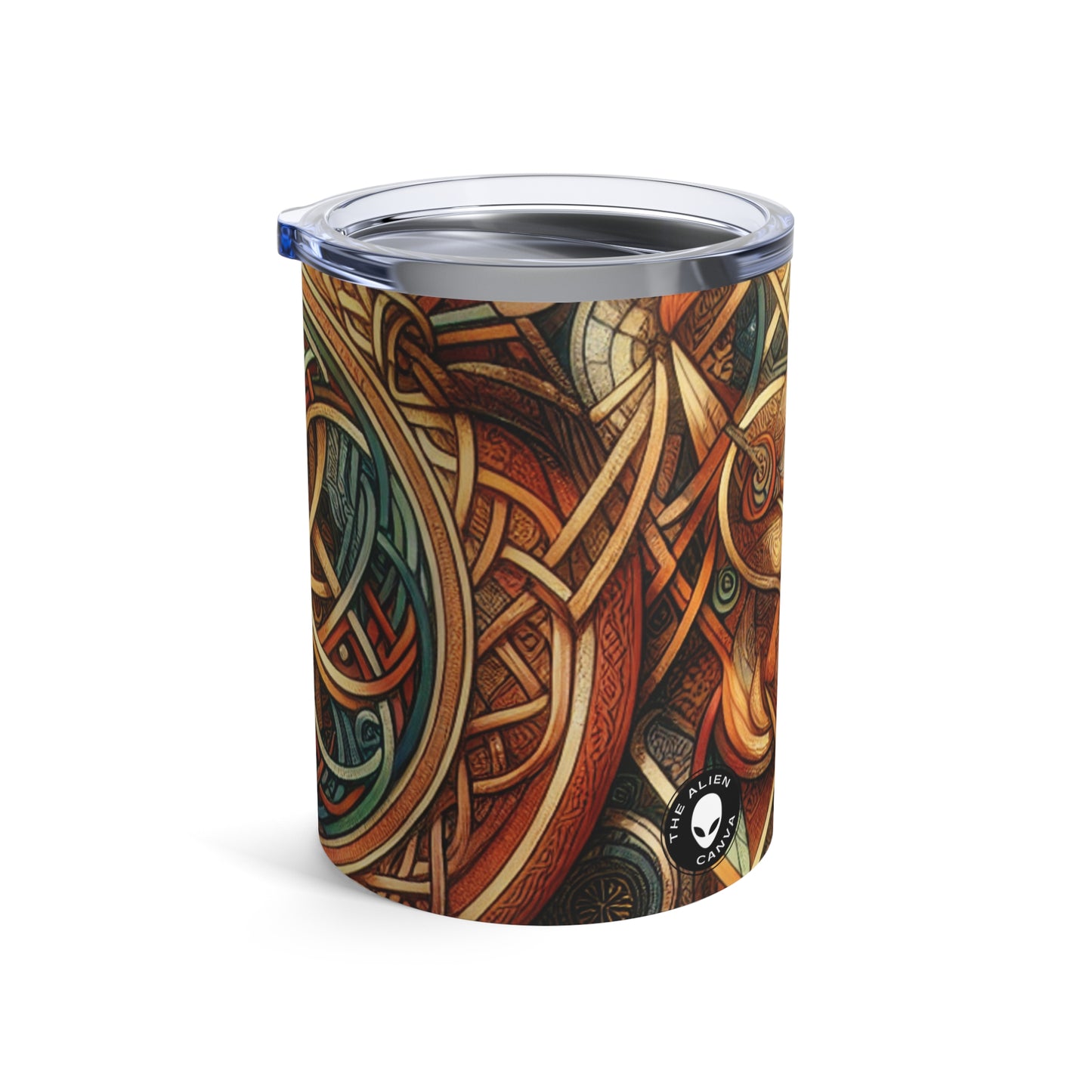 "Hilos metamórficos: exploración de la transformación a través del arte del nudo celta" - The Alien Tumbler 10oz Celtic Art