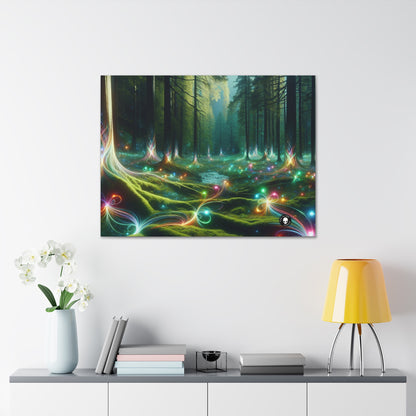 - Crystal-Enchanted Forest: A Tapestry of Light - The Alien Canva