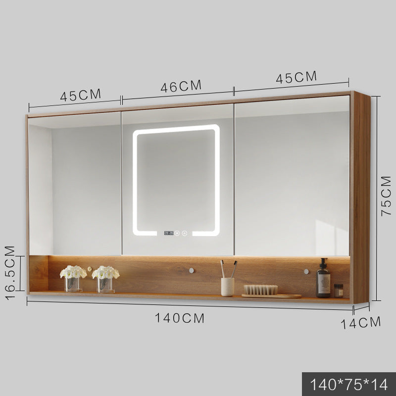 Smart Cabinet With Led Lights Anti-fog Hanging Wall Type Toilet Dressing Bathroom Combination Mirror