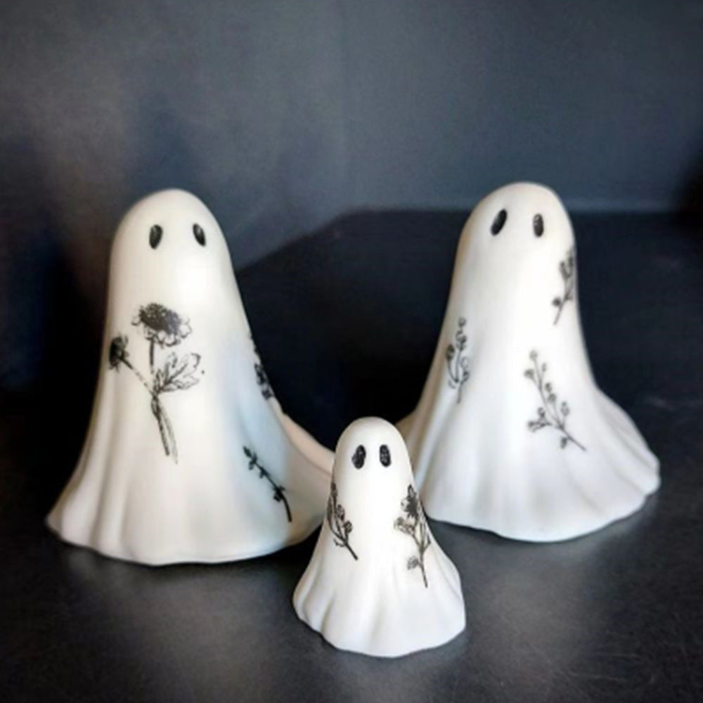 Nuevo y creativo adorno de fantasma blanco para decoración de Halloween