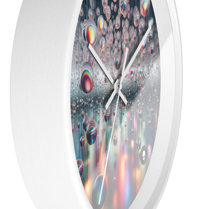 "Ephemeral Embrace: A Timeless Installation" - The Alien Wall Clock Installation Art