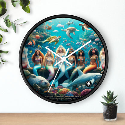 "Dive into the Enchanted Abyss: A Mermaid's Paradise" - The Alien Wall Clock